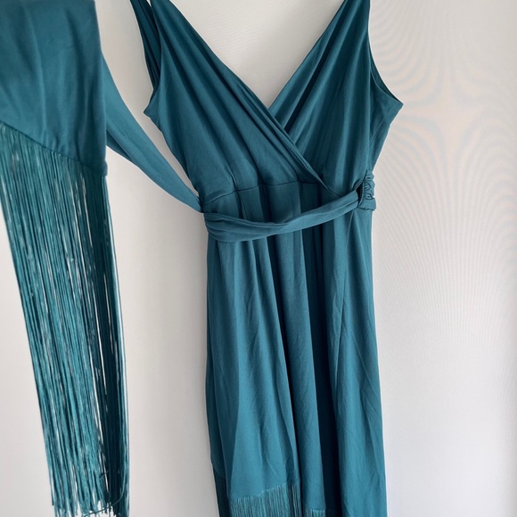 NWT Anthropologie Hutch Fringed-Hem True Wrap Dress size XS - Picture 11 of 11